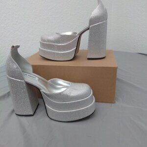 Steve Madden blinged platform pumps